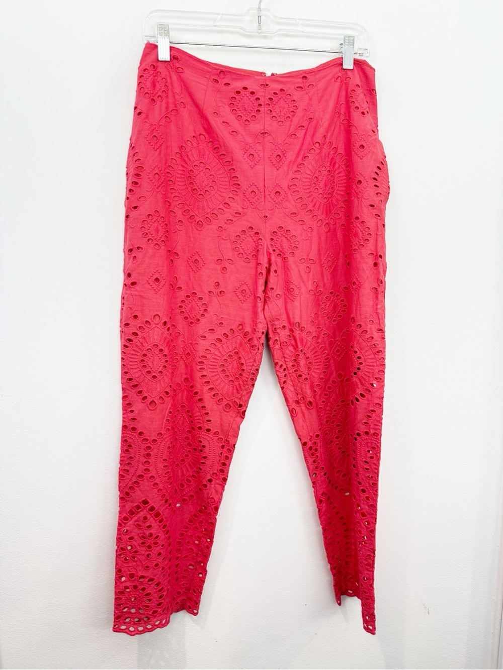 Beach Riot High Waisted Eyelet Orange Red Pant Size Large